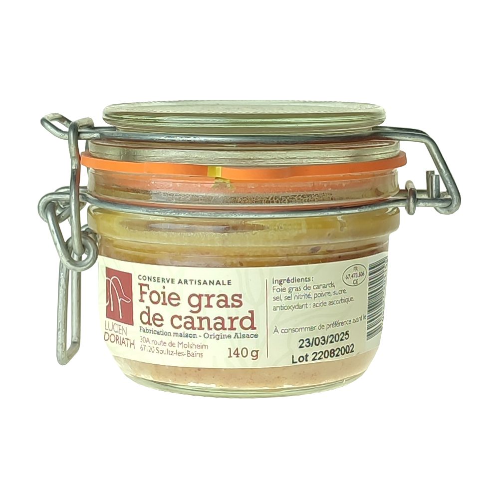 Foie Gras Canard 140g Bocal Lucien Doriath